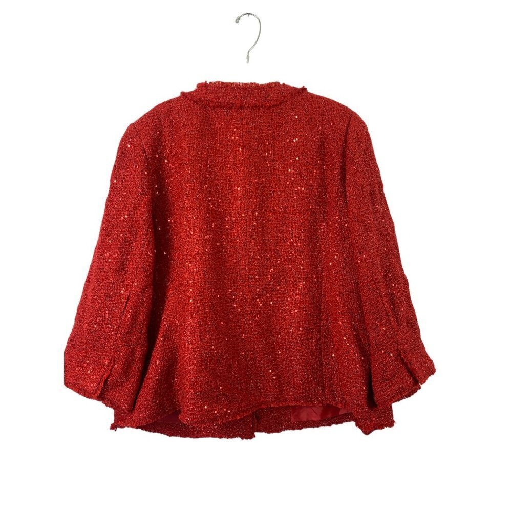 Investments II Women’s Sparkling Red Jacket - Picture 2 of 7
